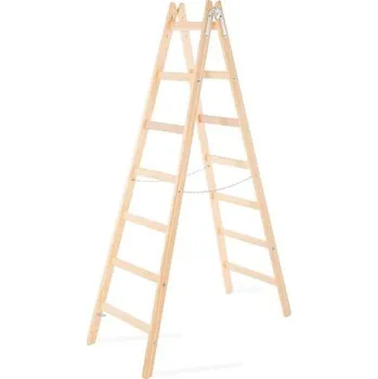 Žebřík Strend Pro 251419 Žebřík, štafle, 7 příčkový, dřevěné štafle, 2,26 m, max. 150 kg