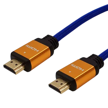 Kabel HDMI / HDMI, MKF-100522 / 1,8 m, V2.0, 18 Gb/s, 3D, 1080p, Hight speed, modrý