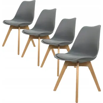 Jídelní židle Bestent Jídelní židle 4ks tmavě šedé Basic