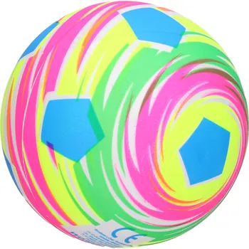 Hračka Míč guma nenafouknutý - fotbal duha 22 cm