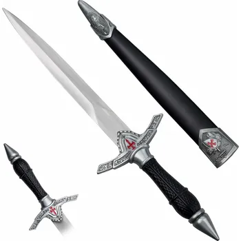 Sběratelství X Templářská dýka "SANCTI MILITES" s pochvou