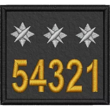 Nášivka Pelisport Vězeňská služba hodnosti malé nadstrážmistr