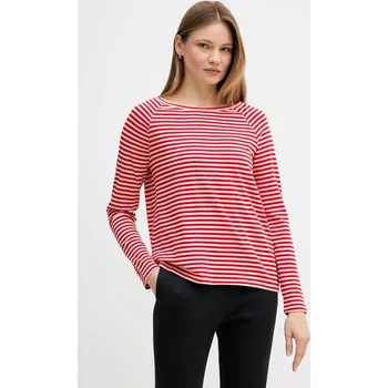 Pánské oblečení Bavlněné tričko s dlouhým rukávem Marc O'Polo 5000008121 červená 33X, vel. S