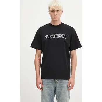 Pánské tričko Bavlněné tričko Aries Suckshit SS Tee AR6003202 černá 99X, vel. L