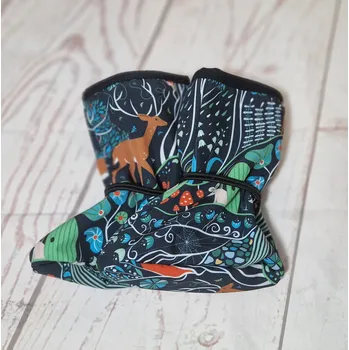 Capáčky Yháček Botičky Yháček, softshell s beránkem, Kouzelný les Velikost:: S