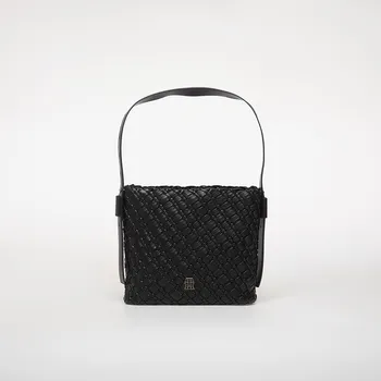 Módní doplněk Kabelka Tommy Hilfiger Th Braided Shoulder Bag Black Universal