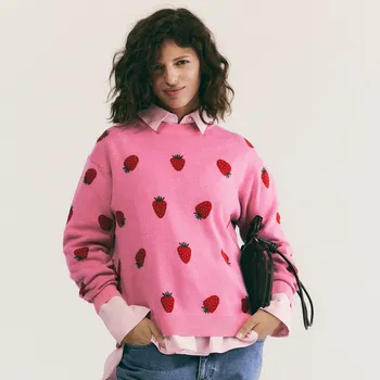 Dámský svetr Reserved - LADIES` SWEATER - růžová - 476IY-30P - 476IY-30P-XS