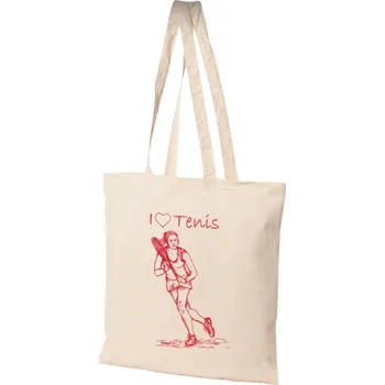 Nákupní taška Taška bavlněná, 38x42cm, TENIS, 1ks