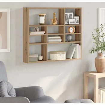 police vidaXL Nástěnná police 90x16x78 cm [802942] Barva: dub artisan