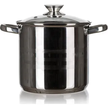 Hrnec Hrnec nerezový se skleněnou poklicí Living 13,5 l