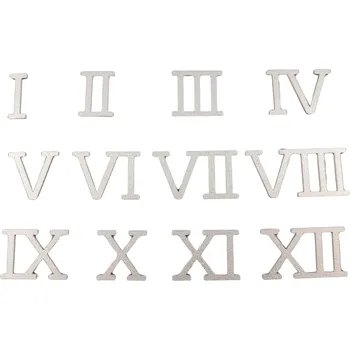 Plastová čísla římská stříbrná 30mm - Sandra 230