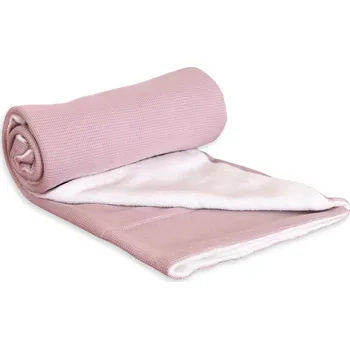 Dětská deka Beránková deka vaflová / starorůžová