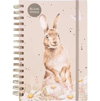 Zápisník Wrendale Designs Kroužkový blok Wrendale Designs "Among the Daisies", A5, 96 l., čistý - Králík
