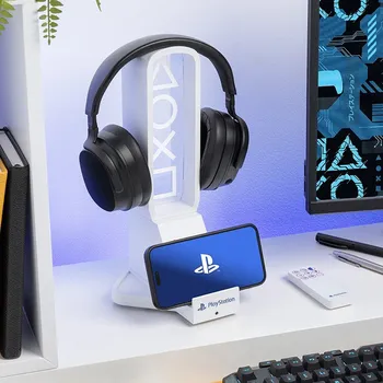 Počítačová hra Playstation, stojan s LED světlem