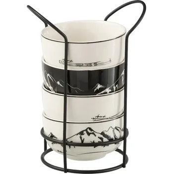 Sada misek se stojánkem J-Line 49242 vícebarevná MLC