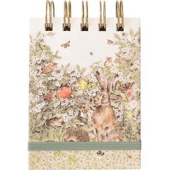 Blok Wrendale Designs Kroužkový blok Wrendale Designs "Hedgerow", B7, 50 l., čistý a linkovaný - Polní zvířata