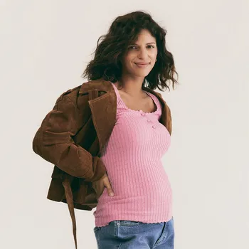 Dámský svetr Reserved - Svetr z viskózy - pudrově růžová - 505IY-39X - 505IY-39X-XS