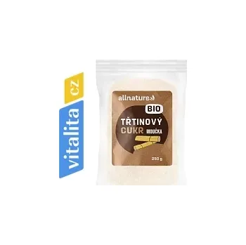 Přisada na vaření a pečení Allnature Třtinový cukr moučka Bio 250 g (min. trvanlivost 13.1.2026)