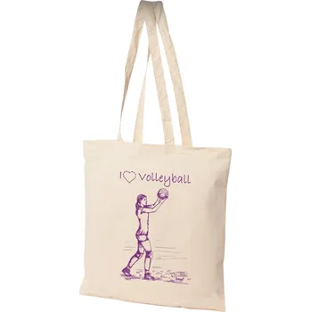 Nákupní taška Taška bavlněná, 38x42cm, VOLEJBAL, 1ks