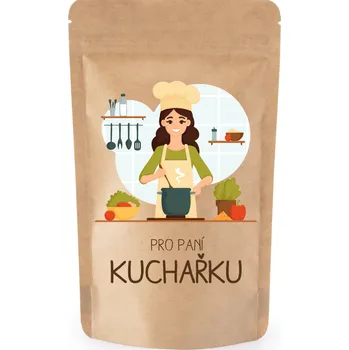 Dárkový potravinový koš Naklíčeno Dárkový sáček pro paní kuchařku Složení sáčku: Doušek štěstí