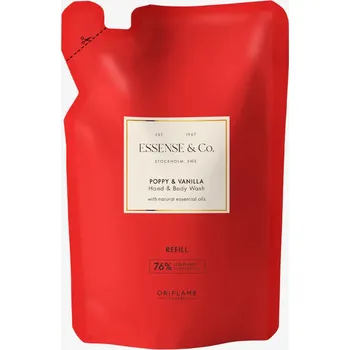 Tělový balzám Sprchový gel s mákem a vanilkou Essense&Co - náhradní náplň, 300ml