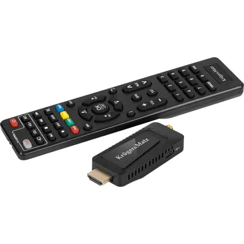 Příjem digitálního pozemního vysílání Kruger&Matz KM9998 Tuner DVB-T2 HEVC H.265 mini na HDMI