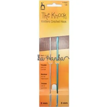 Nástroj na niť a příze Pony Háček na knooking 2+3mm
