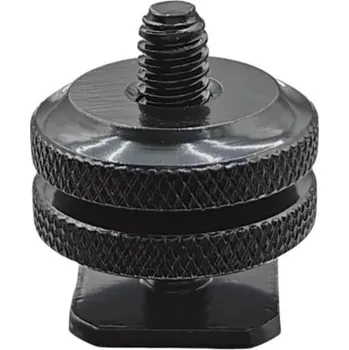 Selfie tyč Adaptér držáku telefonu 2,4 x 1,8 x 2,7 cm Dvojitá matice Upevnění mikrofonu GPS nebo kamery na fotoaparát