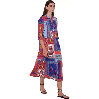 Dámská móda Vamp - Šaty s krátkými rukávy velikost S