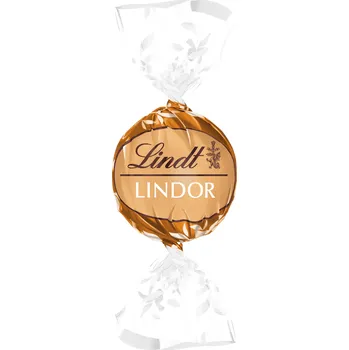 Čokoláda Lindt Lindor pralinky Golden Caramel s lískovým oříškem vážená 100g