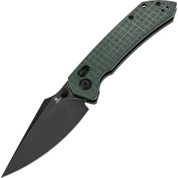 kapesní nůž Tenable Knives Fenrir Black Stonewashed Nitro V, Zelená G10 s Frag Pattern T103