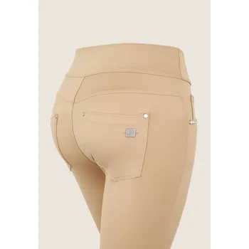 Dámské kalhoty Freddy kalhoty N.O.W.® YOGA v béžové barvě, materiál D.I.W.O. , slim fit, ohrnující pas, eco-friendly materiál