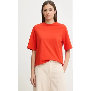 Pánská móda Bavlněné tričko United Colors of Benetton 3BL0E17G5 oranžová 22X, vel. XL