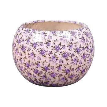 Obal na květináč Obal na květník MANES keramický lesklý d13x13cm