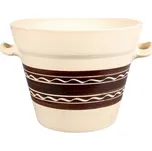 Květník DAHLIA s uchy přírodní kamenina d36cm