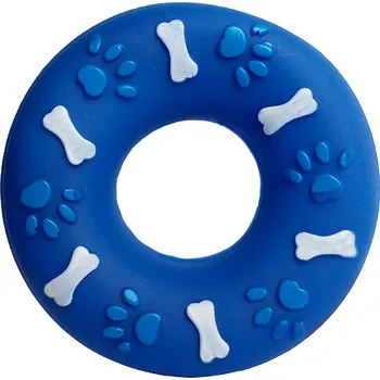 Hračka pro psa Kroužek s kostí a packou 14cm
