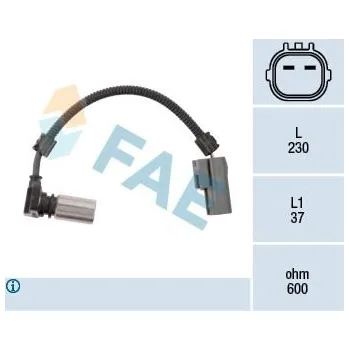 Čidlo automobilu Senzor otáček, automatická převodovka FAE 79085