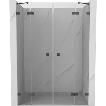 Sprchové dveře Sprchové dveře Mexen Lunar Duo s otočnými dveřmi 150 cm, průhledné, stříbrná - 834D-150-000-95-00