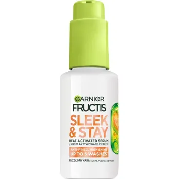 Vlasová regenerace Garnier Fructis Keratin Sleek vlasové sérum pro uhlazení vlasů 50 ml