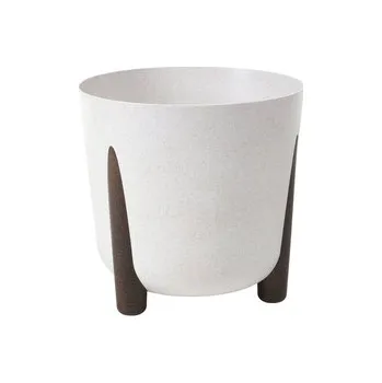 Obal na květináč Obal na květináč FRIDA ECO WOOD 3v1 plastový d21x20cm