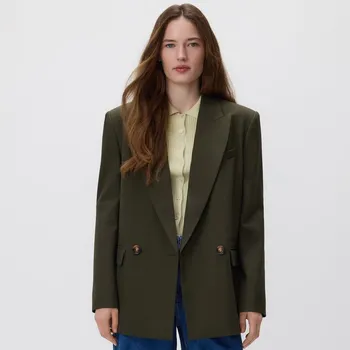 Dámské sako Reserved - Sako dvouřadé - tmavě zelená - 145IS-79X - 145IS-79X-XL