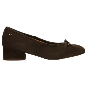 Dámské lodičky Hnědé Lodičky Ze Semiše S Ozdobnou Mašlí Wojas 3517562 38