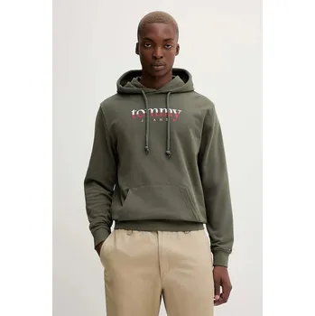 Dámská mikina Bavlněná mikina Tommy Jeans DM0DM22113 zelená 97X, vel. XL