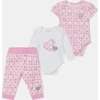 Kojenecký overall Kojenecká sada Guess S6RG04.KA6W4.PPY2 růžová 30X, vel. 62-68