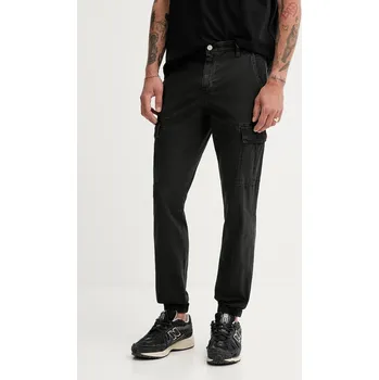 Dámské kalhoty Bavlněné kalhoty Tommy Jeans DM0DM21791 černá 99X, vel. 34/34