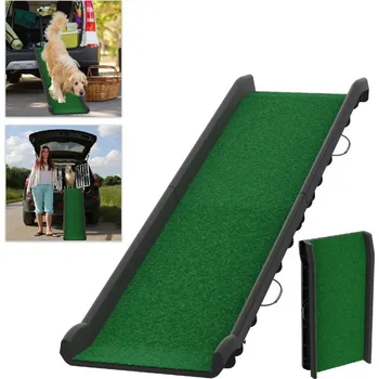 Schody a rampa pro psa LZQ skládací rampa pro psy – nosnost 90 kg a protiskluzová úprava