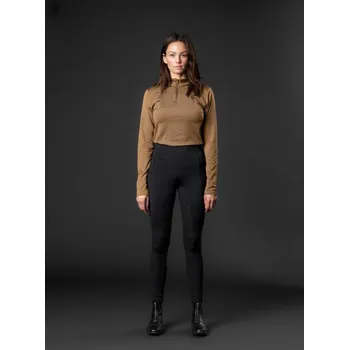 Jezdecké oblečení Equipage Legíny jezdecké Safina Equipage, s gripem, dámské, zimní, černé XS