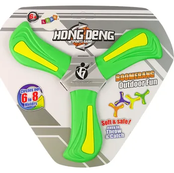 Dětské zboží LEAN Toys Létající Bumerangový Disk K Házení Zelený Pro Děti