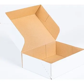 Obalový materiál Poštovní kartonová krabice 250x200x80 mm 3VVL E 350g/m2 bílá - paleta 3000 ks