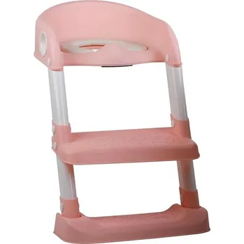 Tryco Redukce na WC se schůdky Pink